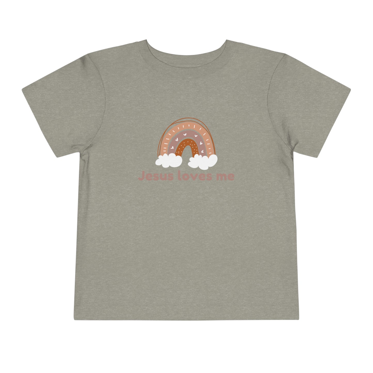 Jesus Loves Me Boho Toddler Short Sleeve Tee, Christian
